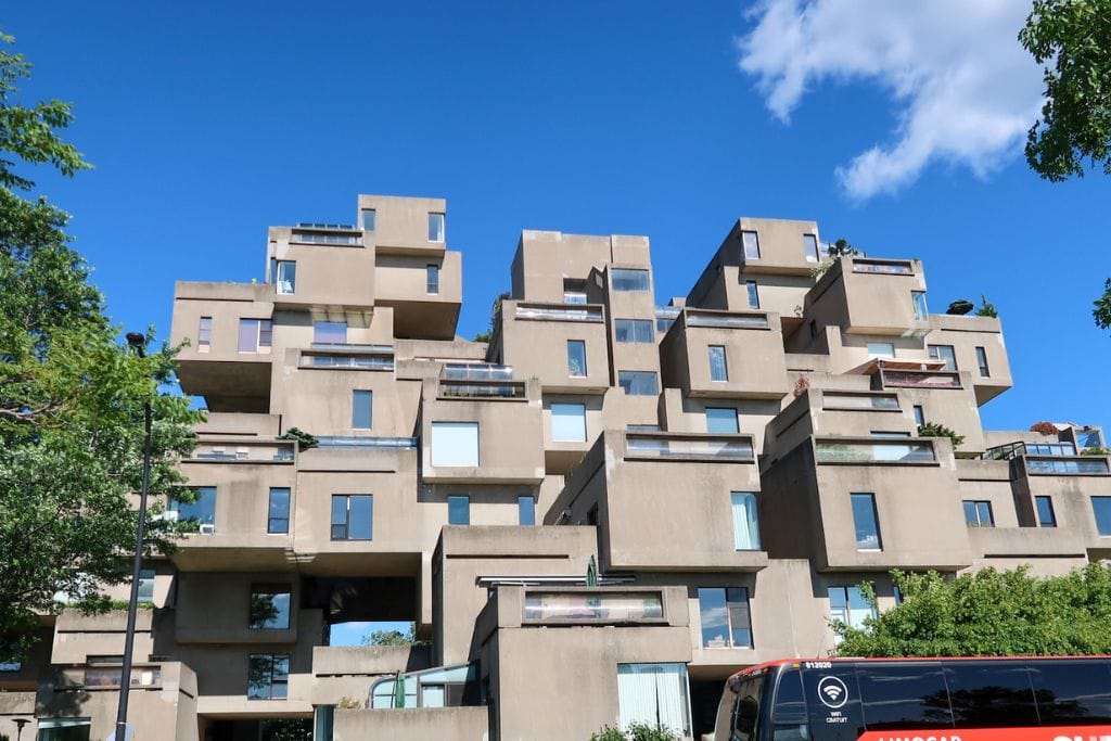 A picture of amazing architectural feat that is Habitat 67. Take a tour and see the model community up close on your next visit to Montreal, Canada.