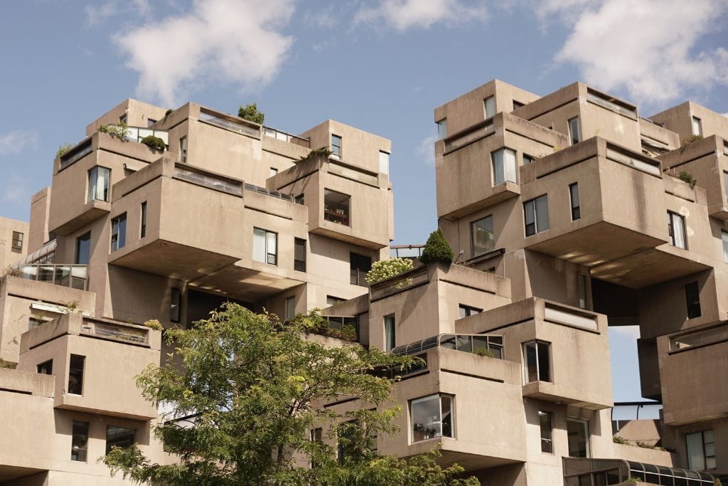 A picture of the amazing architectural feat that is Habitat 67. Take a tour and see the model community up close on your next visit to Montreal, Canada.