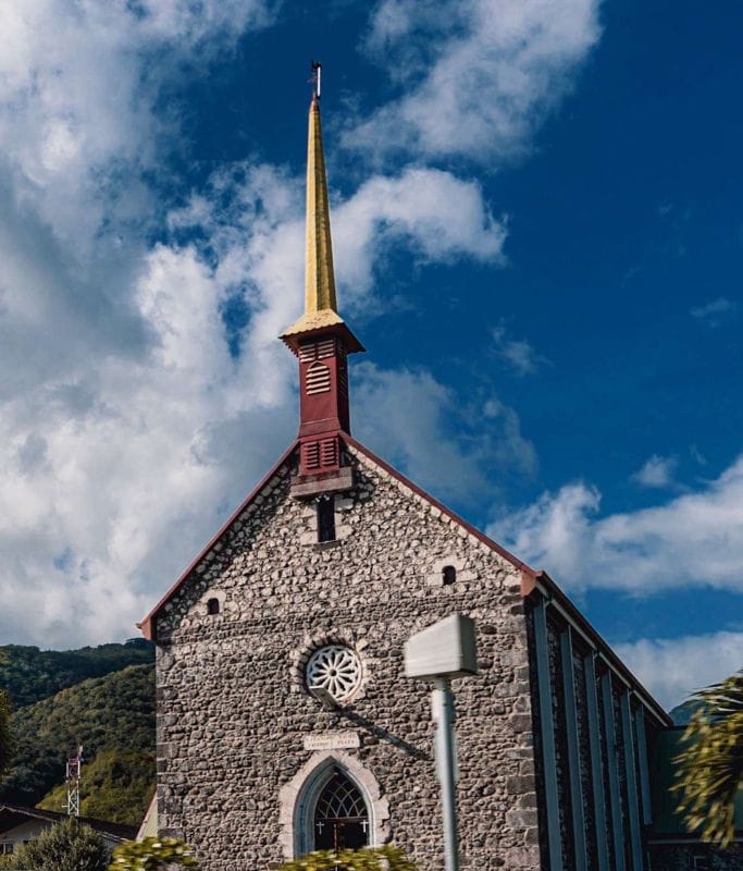 A picture of one of the churches on Tahiti. Admiring the modest architecture of intimate spaces was something that made the trip worth it for me. 