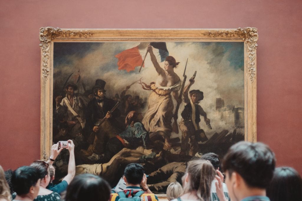 A picture of the famous Liberty leading the People by Eugene Delacroix. The Louvre is one fo the top reasons why Paris is worth visiting because you get to see all the incredible history that is recorded within.