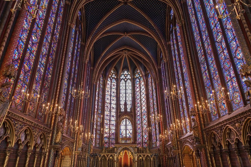 A picture of Saint Chapelle. Seeing Saint Chapelle in person, in all its glory is one of my favorite reasons why Paris is worth visiting.