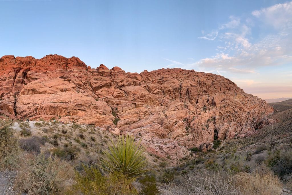 A picture of Red Rock in the early morning.