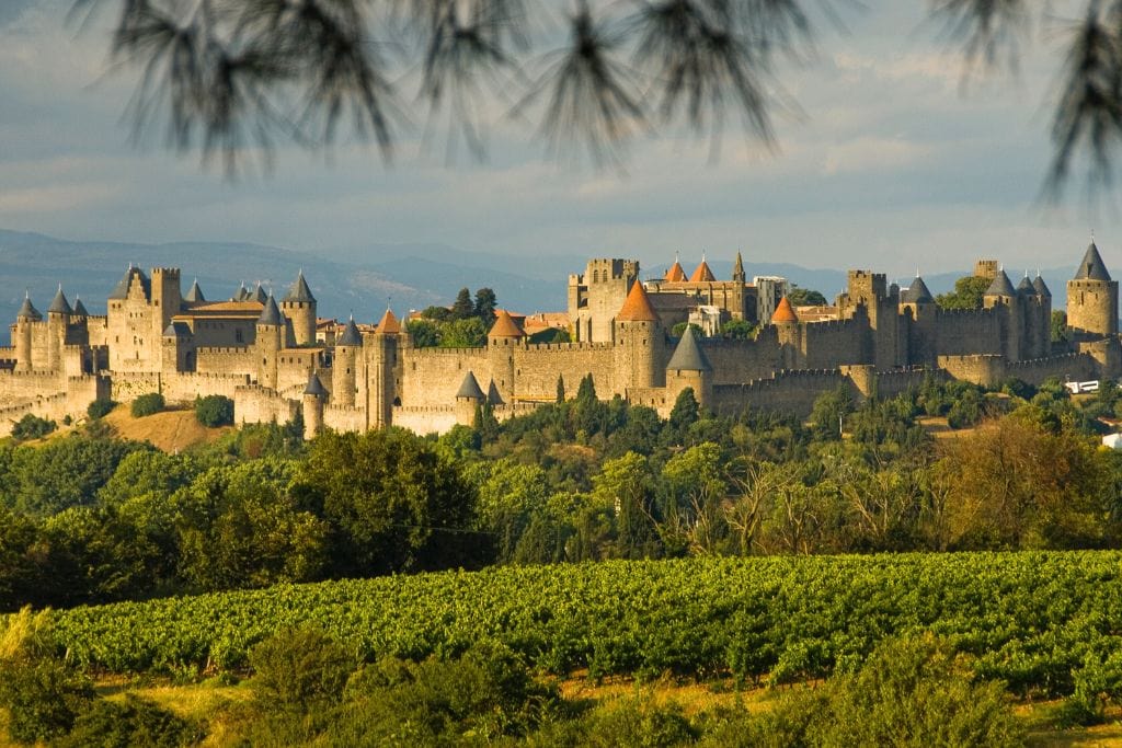 Picture of Château Comtal and Cité de Carcassonne in France.
