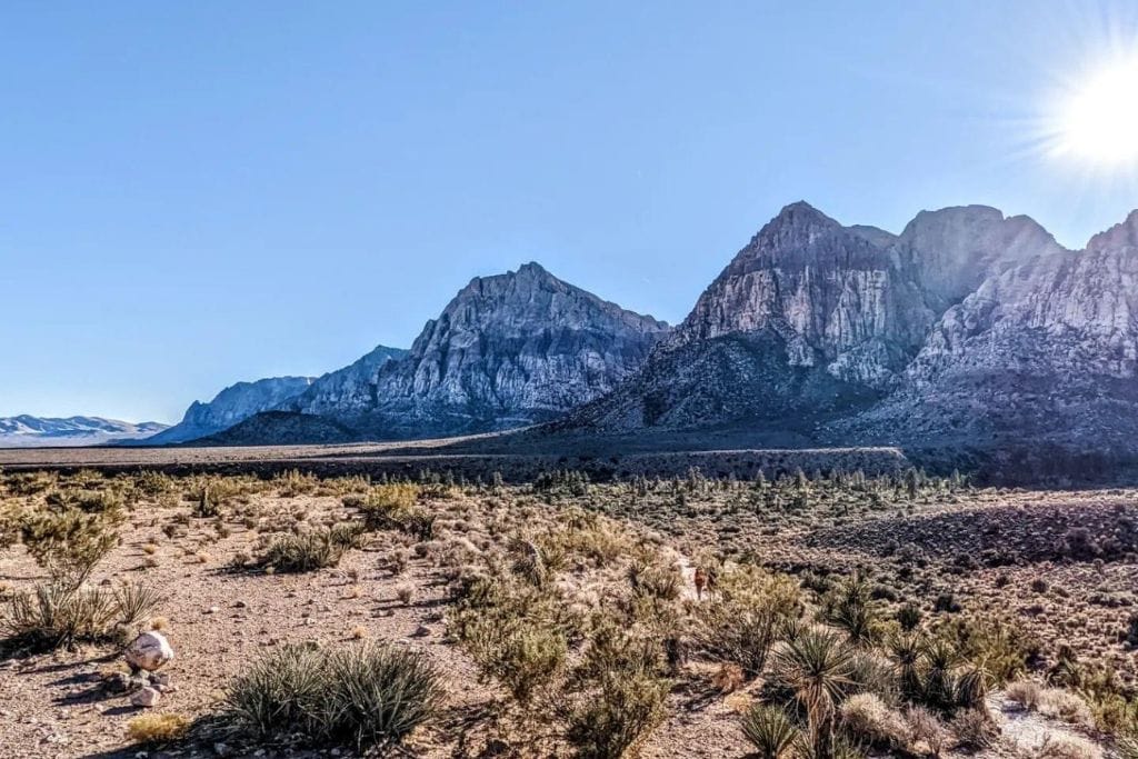 A picture of the dramatic rock formations that you'll see if you take one of the many Red Rock Canyon Horseback Riding Tours.