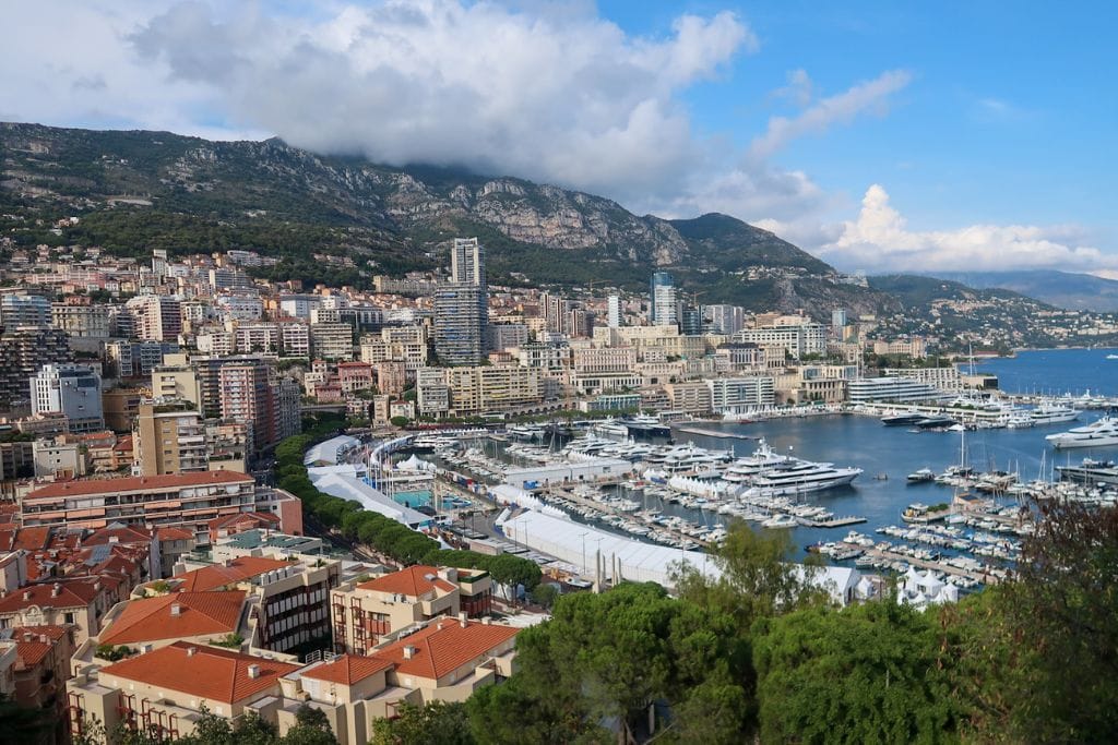 A picture of the Monaco yacht harbor.