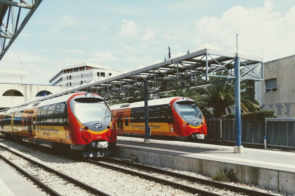 A picture of the train station in Nice France. You can easily spend one full day in Nice France even if you're just passing through French Rivera