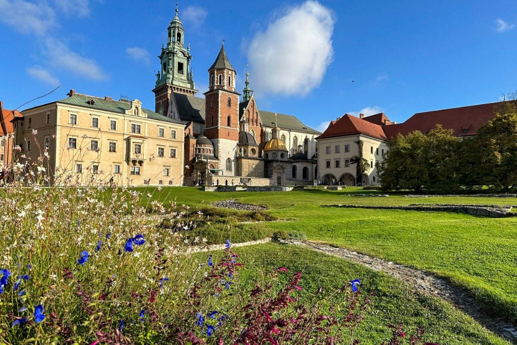 A picture of Wawel Castle in Krakow. If you're staying in Krakow, it's very easy to day trip to the Zakopane Thermal Baths.
