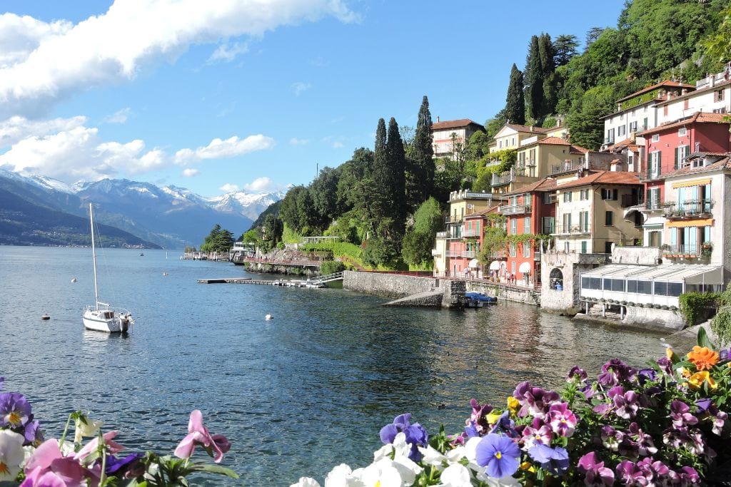 A picture of Lake Como, which is one of the best day trips to do from Milan.