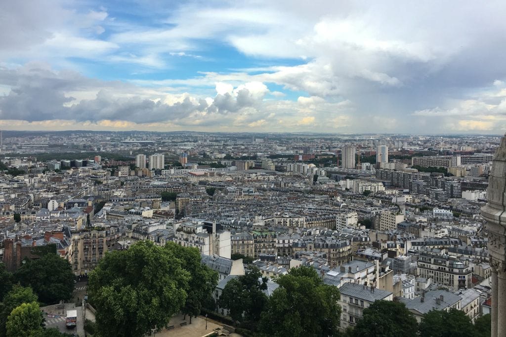 A picture of Paris taken from Montmartre.