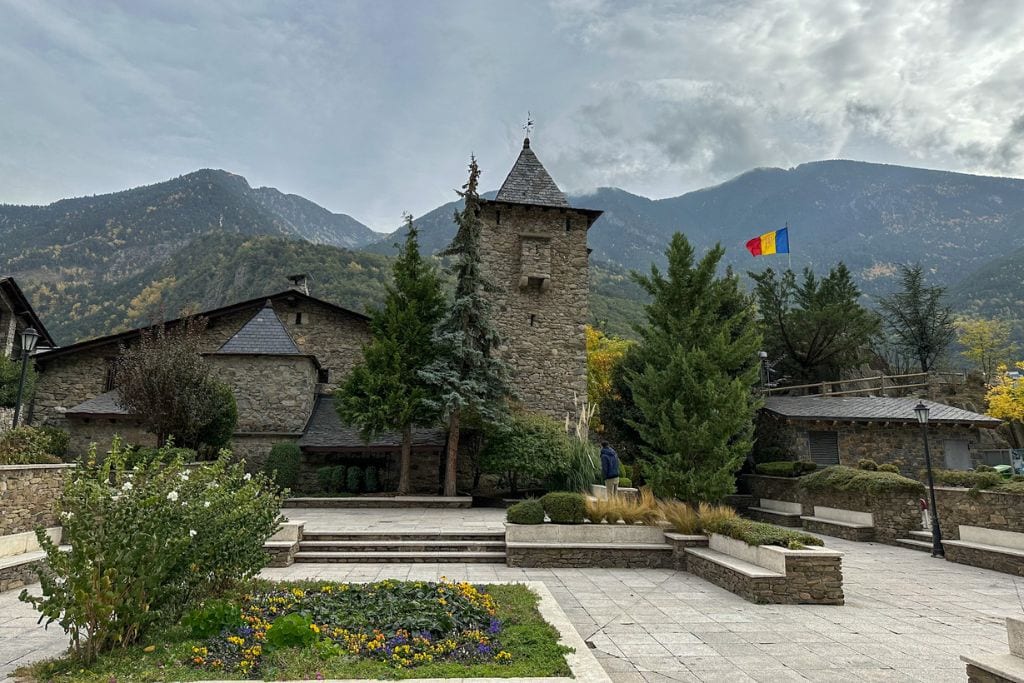 A picture of the exterior of Casa de la Vall. This is another essential place to visit during your day trip to Andorra from Barcelona.