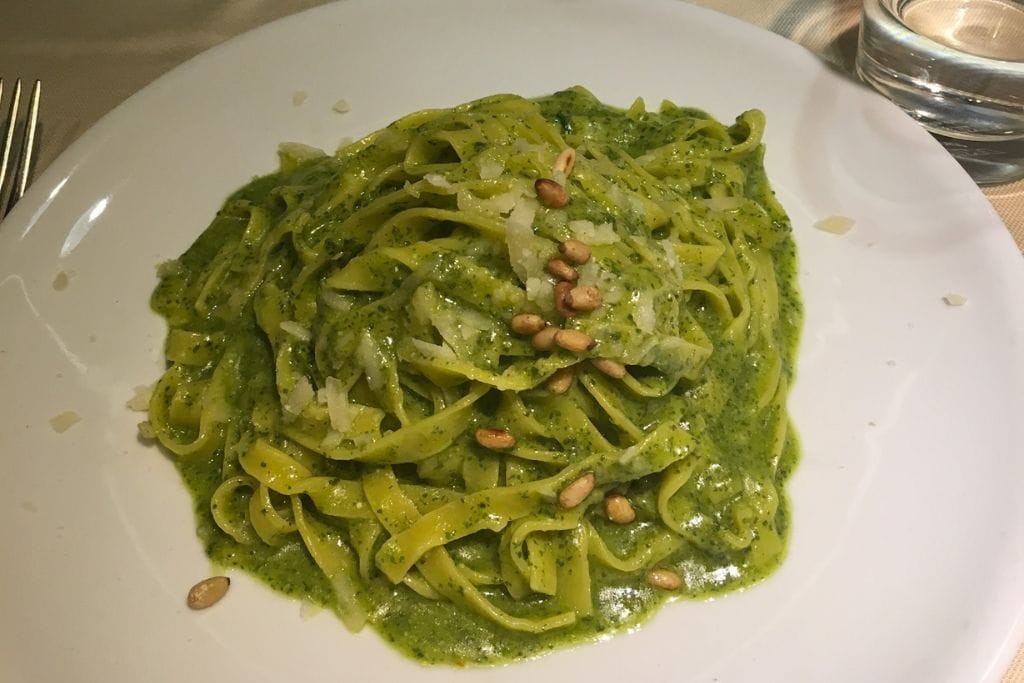 A picture of authentic Italian pesto pasta! Unfortunately, the food in Milan is fairly expensive.