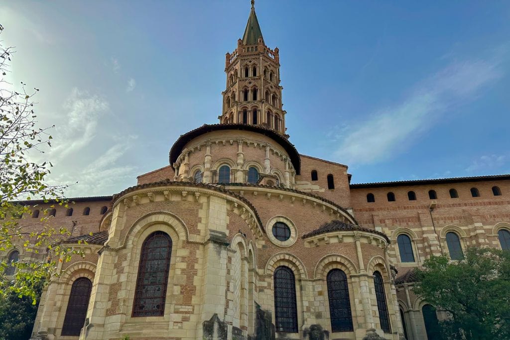 A picture of Basilique Saint-Sernin. This is the largest Romanesque church in France and one of the reasons Toulouse may be worth visiting.