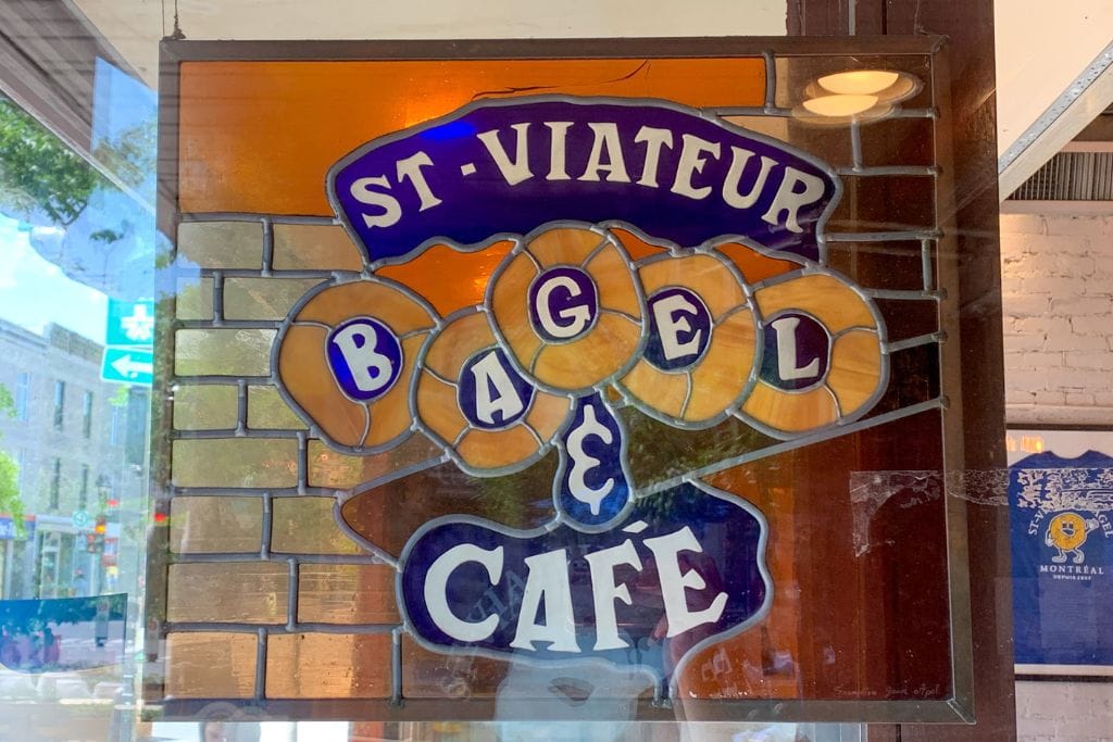 A picture of the st. Viateur Bagel cafe in montreal. Make sure to indulge in the local montreal food while youre here for the grand prix.