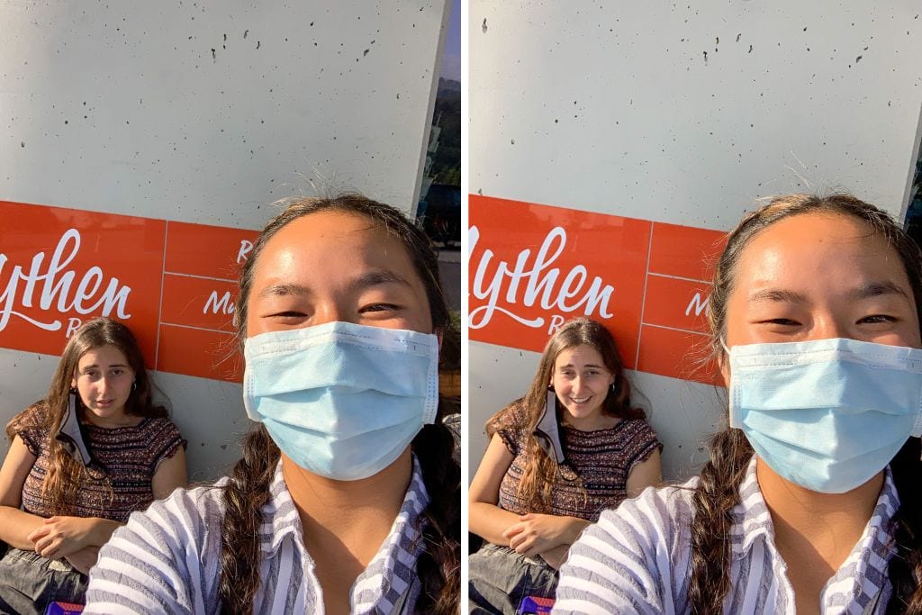 Two pictures of Kristin and her friend right after paragliding. Her friend had unfortunately thrown up during her flight...so be sure to take motion sickness medicine.