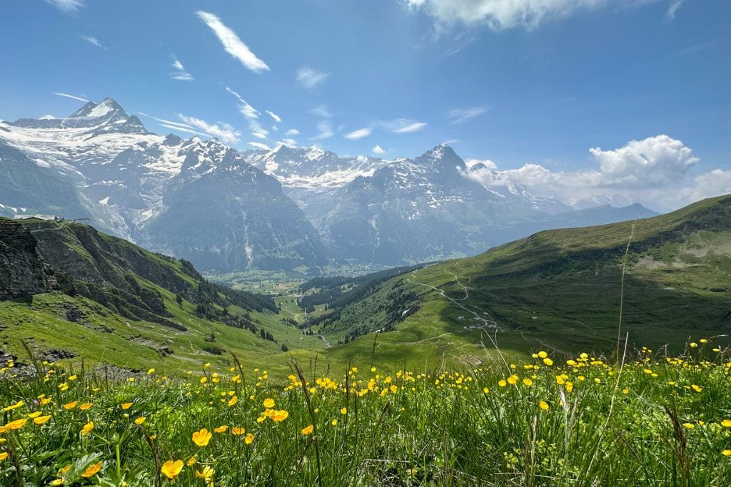 Taking in gorgeous views of the unbelievable views of the Jungfrau region is one of the many reasons Grindelwald is worth visiting