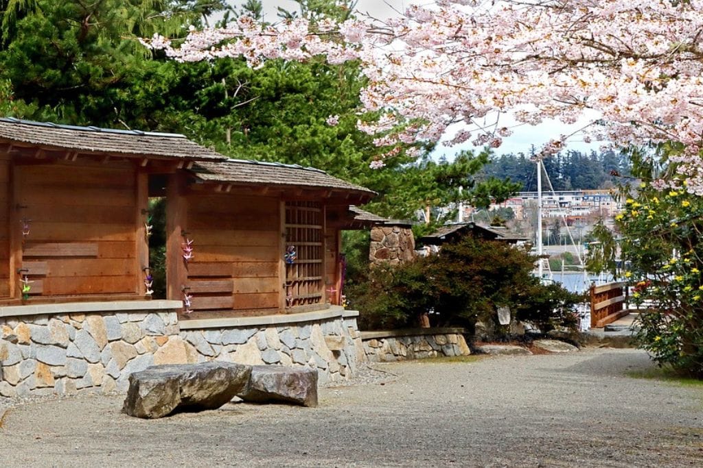 A picture of the Bainbridge Island Japanese American Exclusion Memorial. This is one of beautiful places you might visit on the Seattle Wine Tours that go to Bainbridge Island.