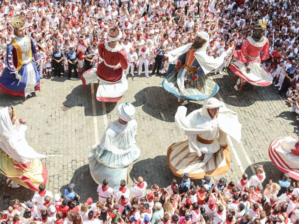 A picture of a dance from Scenes from the the San Fermín festival in Pamplona