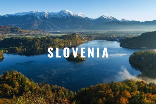 A picture of Lake Bled in Slovenia