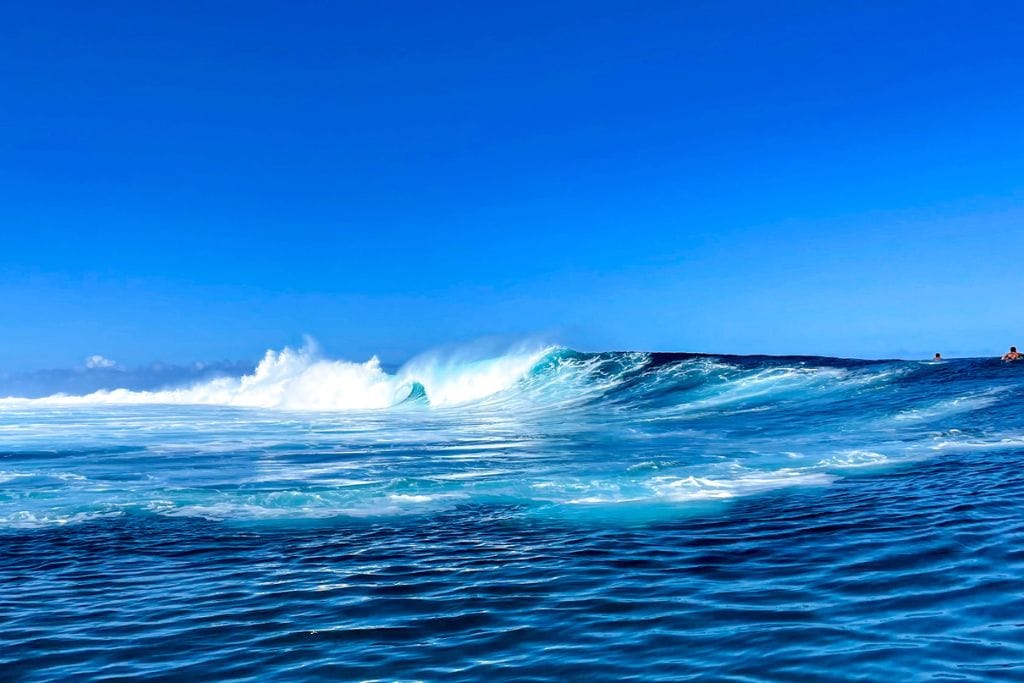 A picture of Teahupoo on a tame day. 