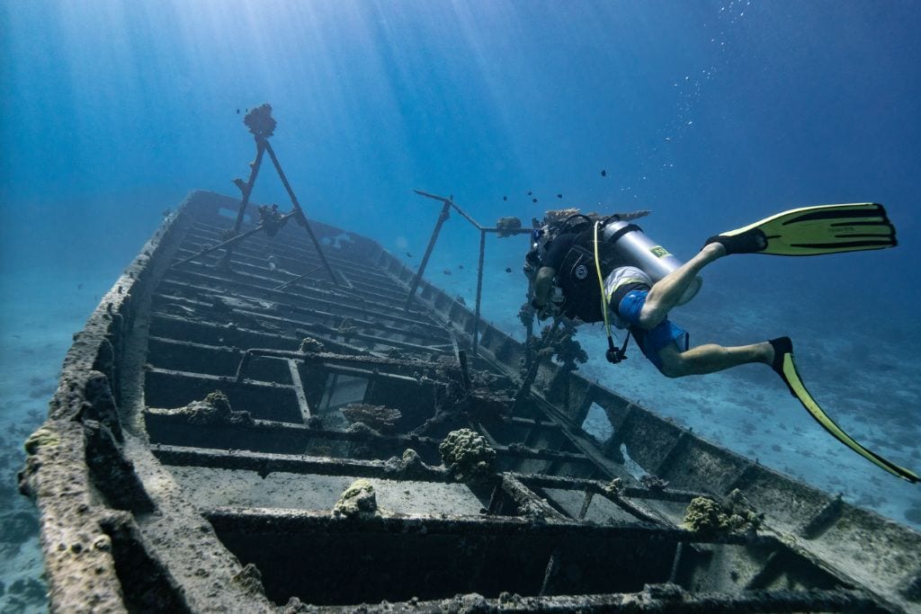 There are several underwater wrecks around Tahiti. Swimming around them and seeing the ocean life that has repurposed the wrecks is one of the more unique things to do in Tahiti.